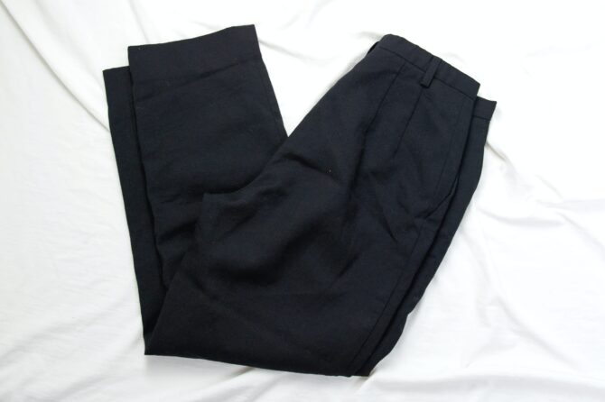 Vintage 80s High Waisted Black Wool Pendleton Pants