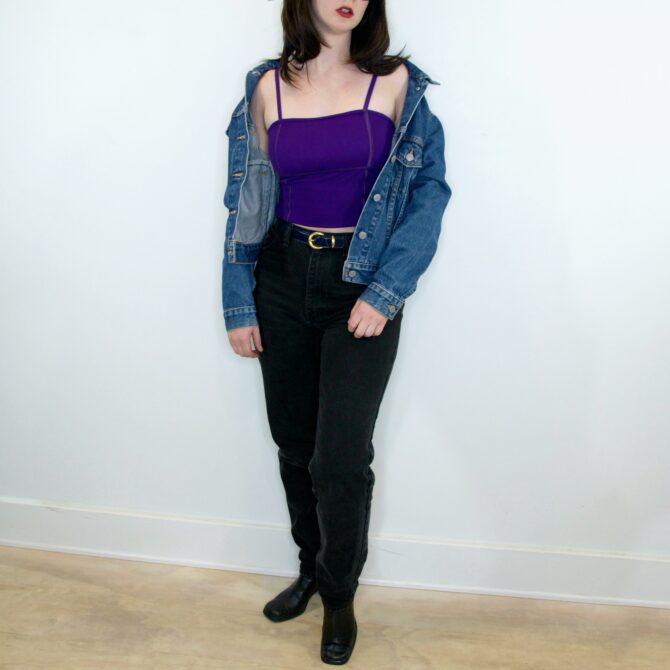 Vintage Medium Wash Levis Jean Jacket - Image 4